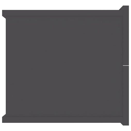 NNEVL Bedside Cabinet Grey 40x30x30 cm Chipboard