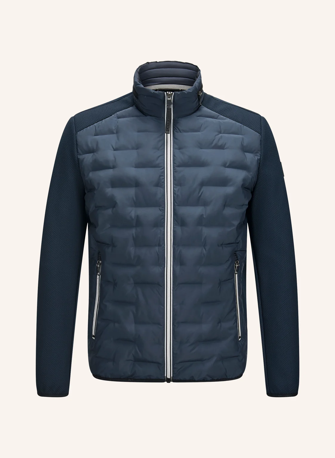 MILESTONE Steppjacke MSNERANO aus Leder mit abnehmbarer Kapuze