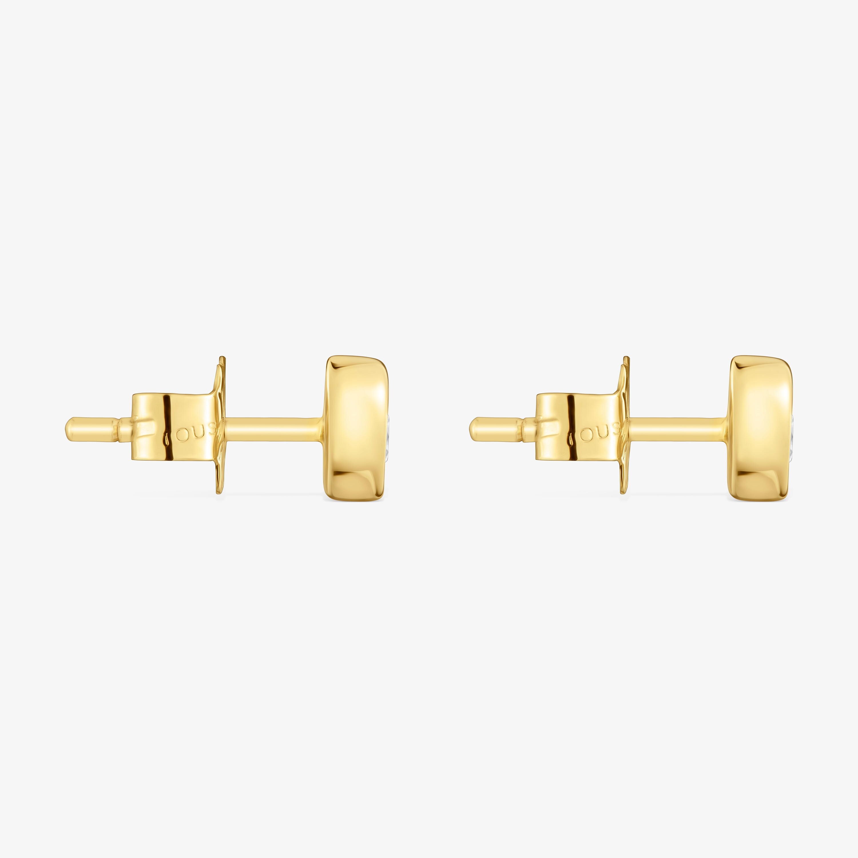Pendientes corazón de oro con diamantes creados en laboratorio TOUS Lili
