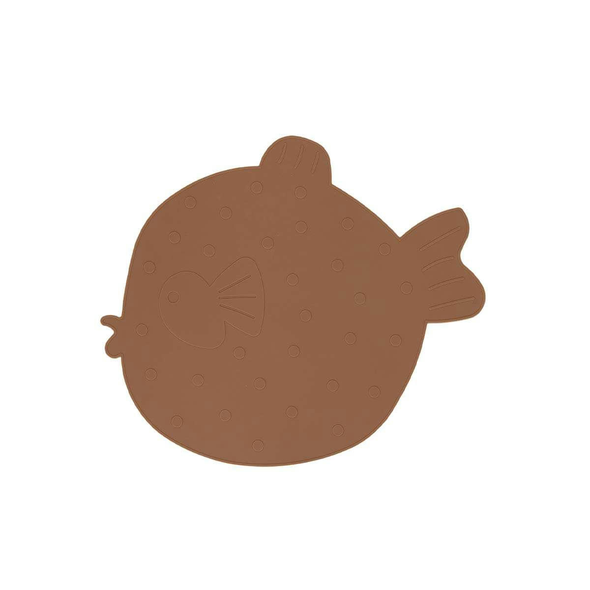 LITTLE FINN - Set de table marron en silicone H0,2x47,5x40,3cm