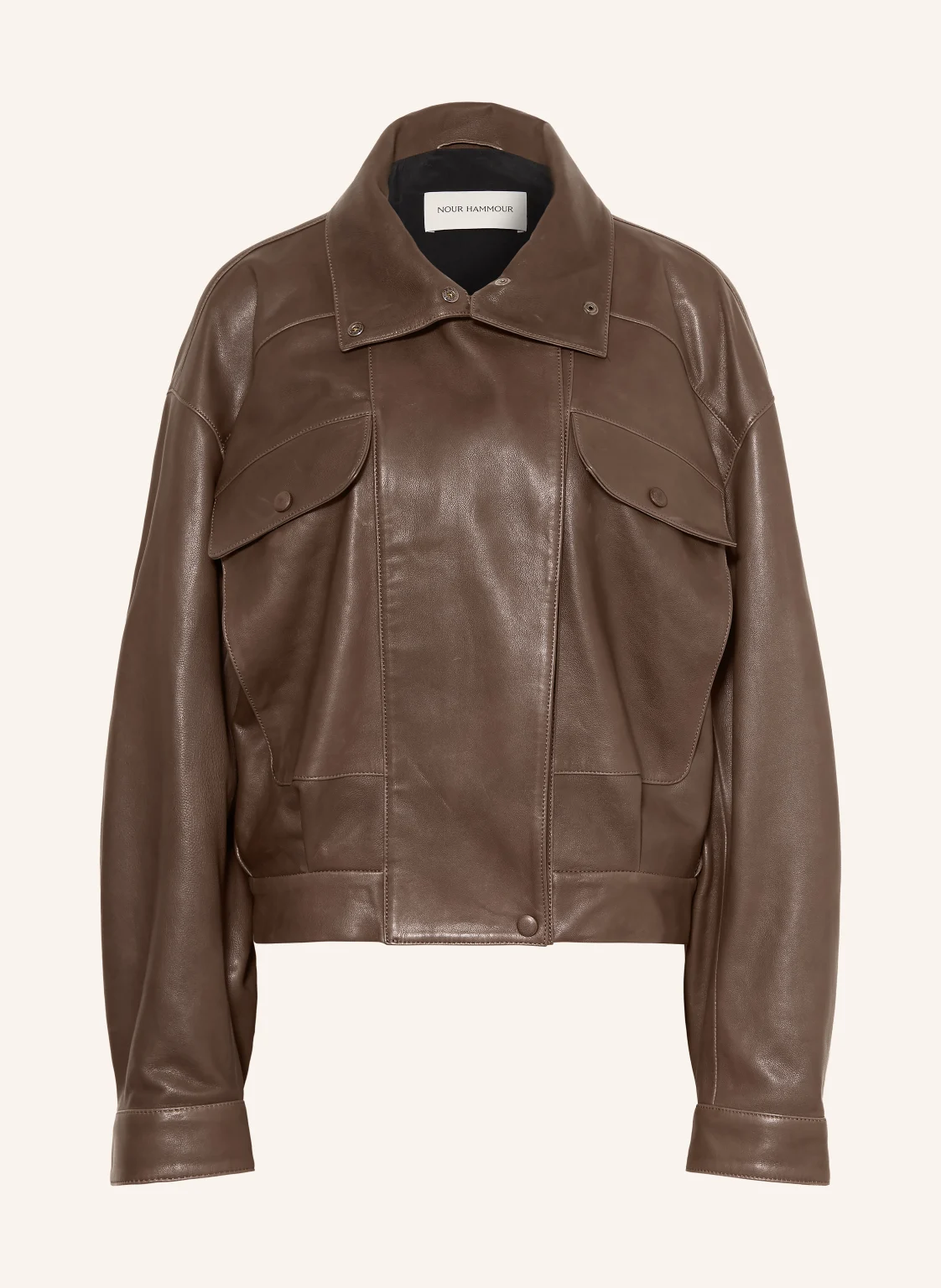 NOUR HAMMOUR Lederjacke QUINCY
