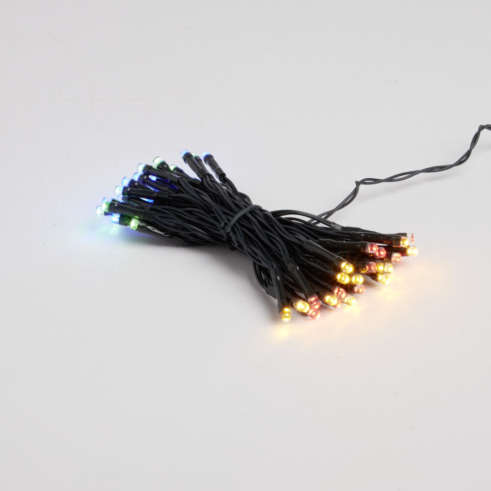 Guirlande lumineuse extérieur à piles 48LED multicolores 3,5m