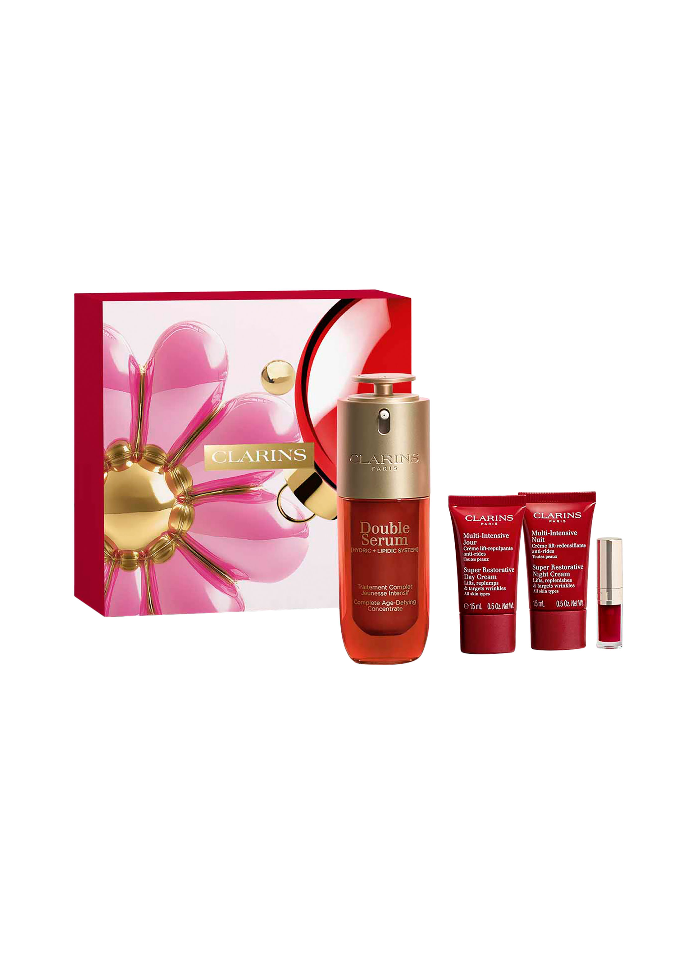 CLARINS DOUBLE SERUM & SUPER RESTORATIVE COLLECTION