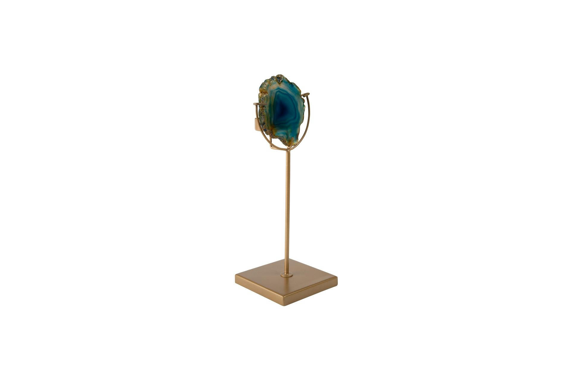 GEM - Bougeoir en pierre bleu