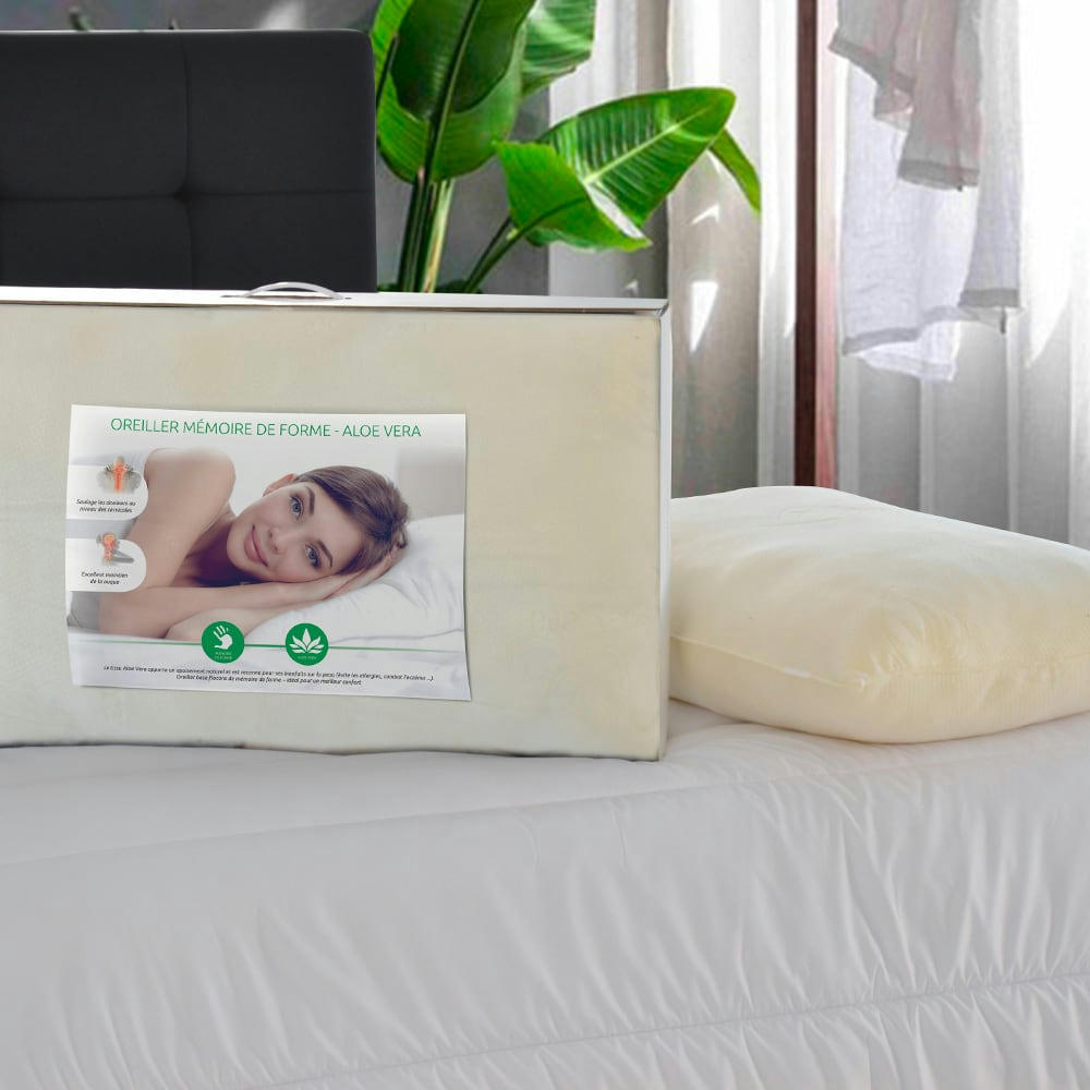 - Lot de 2 oreillers 30x50   Mémoire de forme s