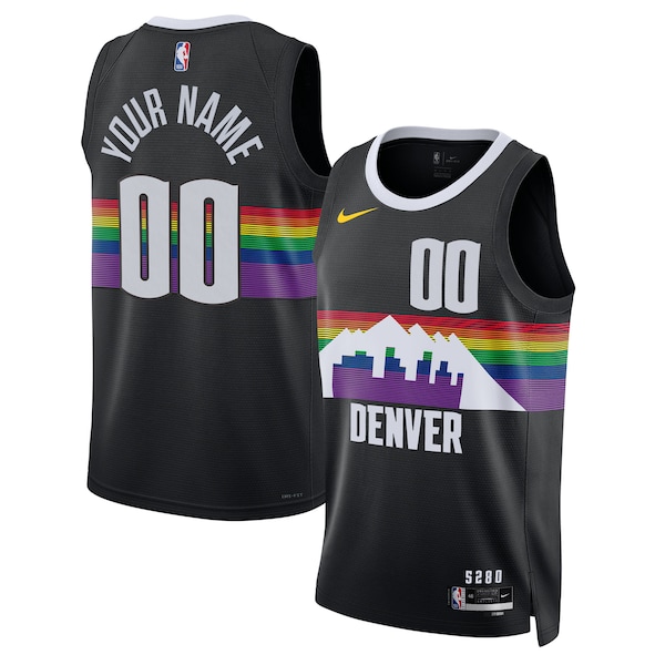 Denver Nuggets Nike Unisex 2025/26 City Edition Swingman Custom Jersey - Black