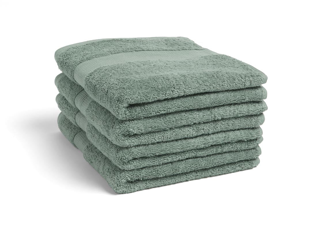 Yumeko handdoeken Terry - sea green - 50x100 - 4 st