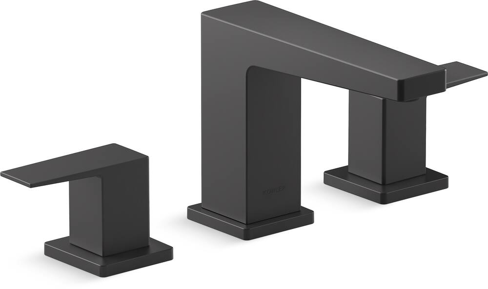 Kohler Honesty® Widespread 2-Handle Bathroom Sink Faucet, Matte Black