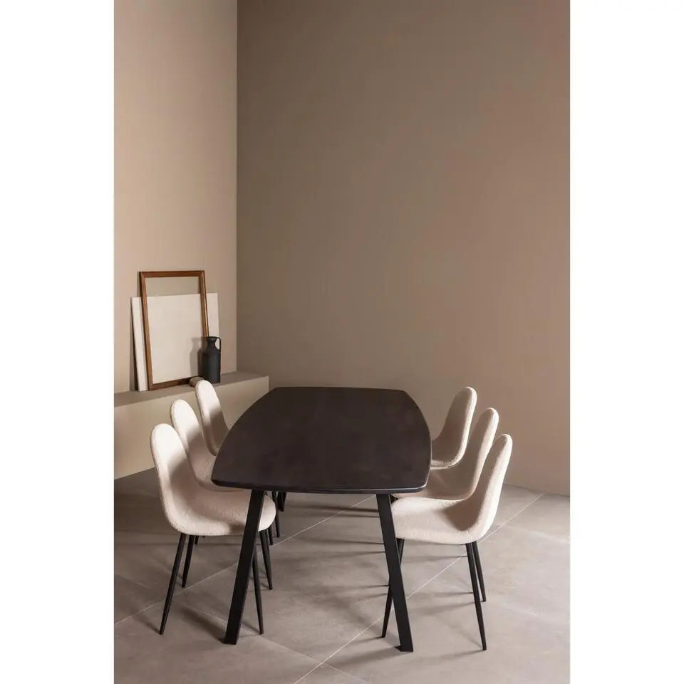 WOOOD Tablo A Poot Kd 1 Stuks - Metaal - Zwart - 72x79x10