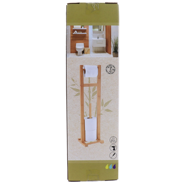 Stojak na papier toaletowy LINEA bambus, 65,5 cm