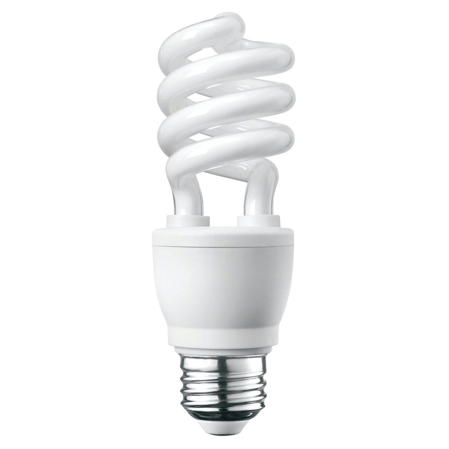 CFL Non-Dimmable Light Bulbs, 6500K, 800 Lumens, Daylight, 60W, 3-pk