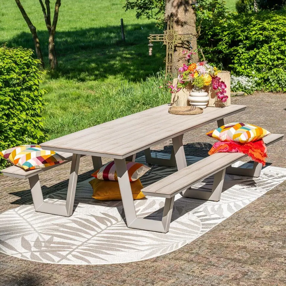 Bell aluminium picknick set - 280x178 cm - taupe