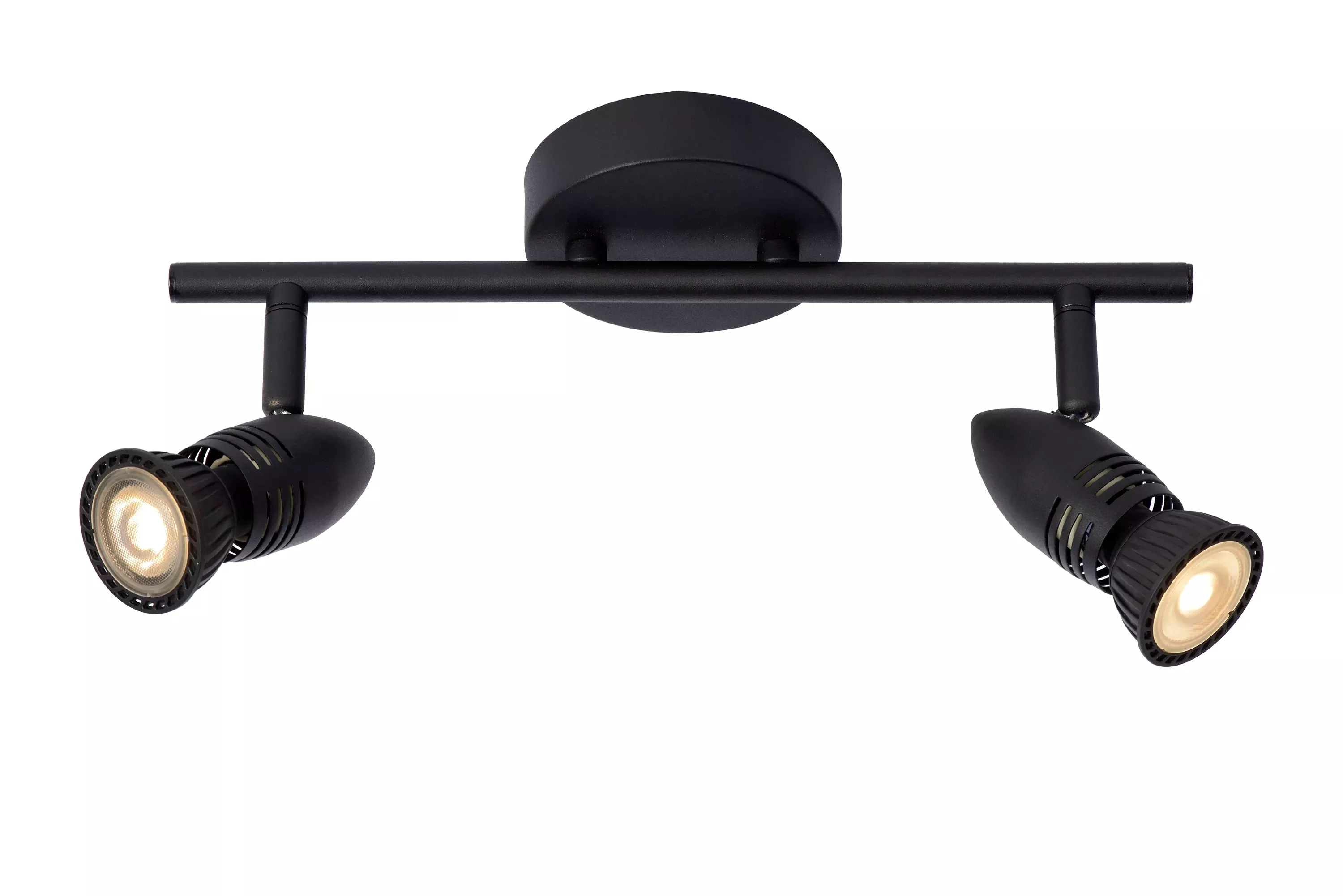 Spot listwa czarny Caro 2xGU10x5W wym:13x32x9cm IP20 Lucide