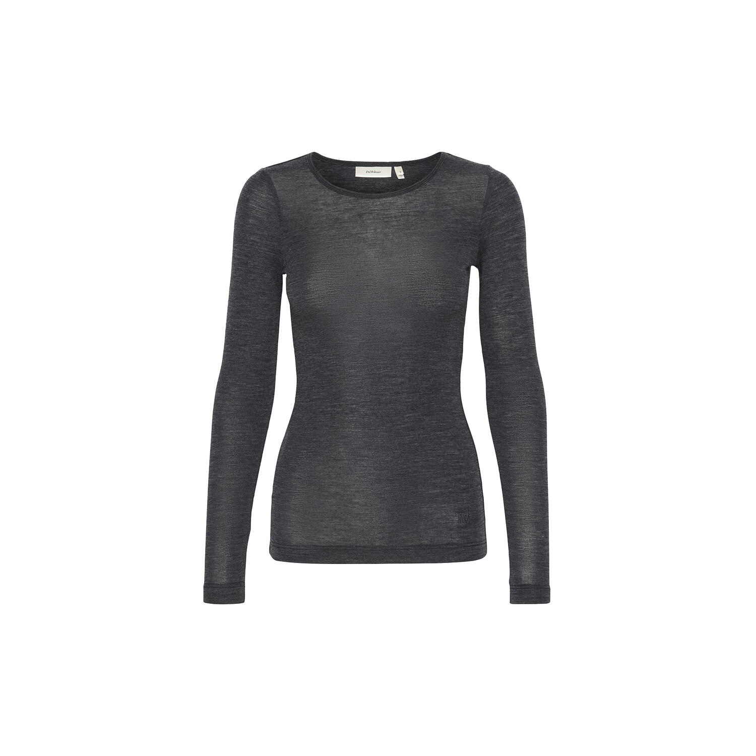 FangIW T-Shirt LS, granite melange