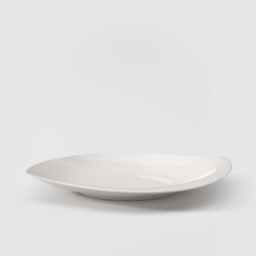 New Cottage Centerpiece bowl - White, Premium Porcelain