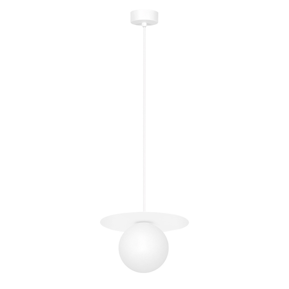 Lampa wisząca biała ROBIN 1xG9x10W wym: 95x18x18 cm Kaja