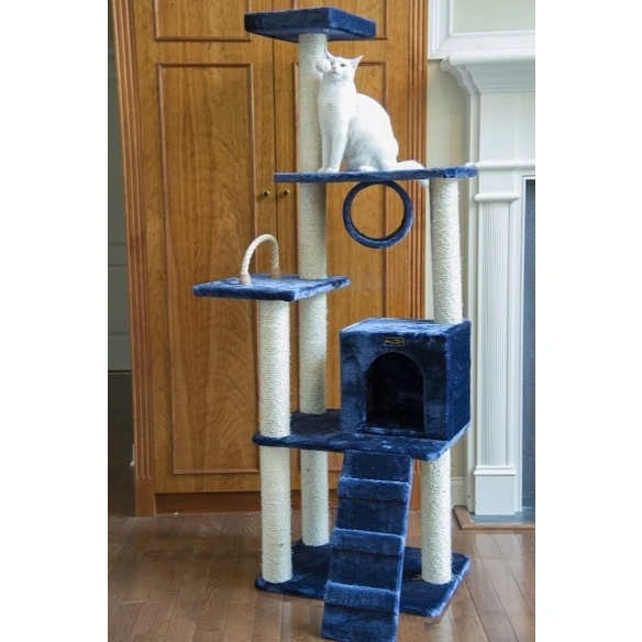 Kratzbaum »Finja«, beige/blau, Höhe: 180 cm