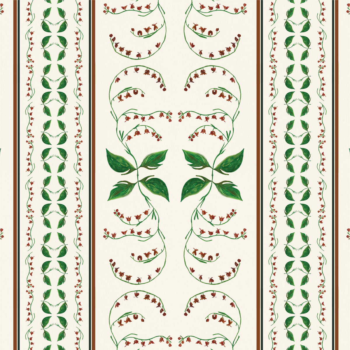 Catchii Behang Floral Vintage gebroken wit