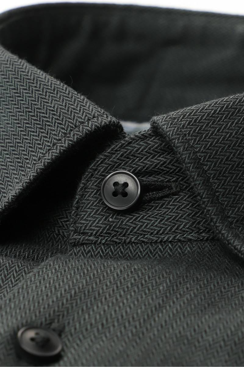 ETERNA Modern Fit Tencel Hemd dunkelgrün, Einfarbig