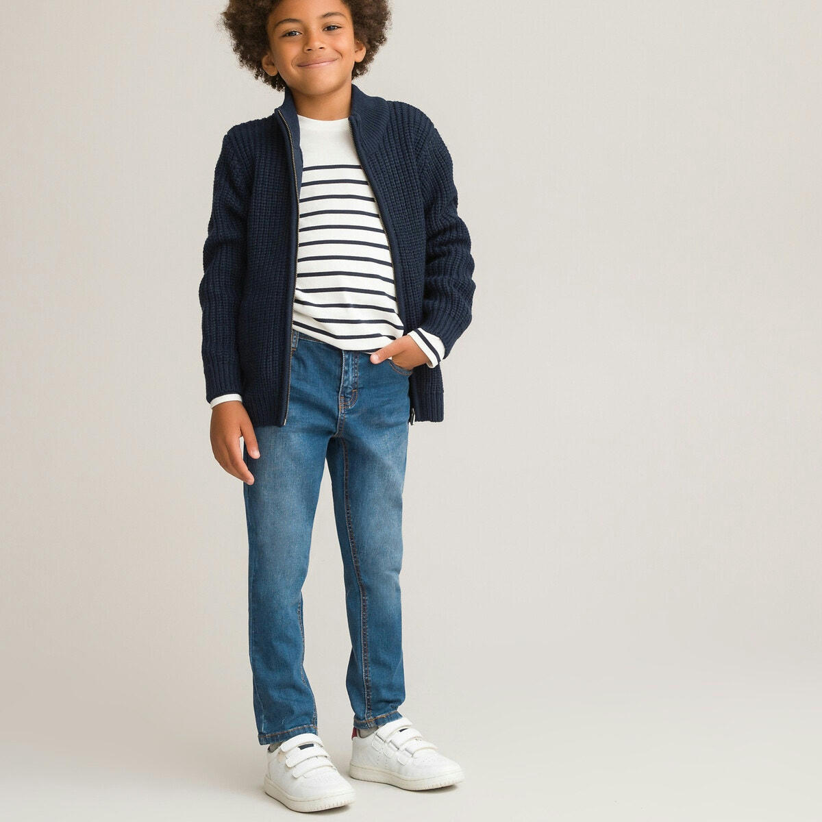 Gilet col montant zippé