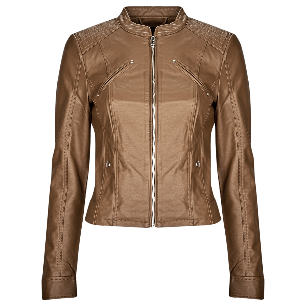 Vero Moda - VMFAVODONA COATED JACKET NOOS - Cognac