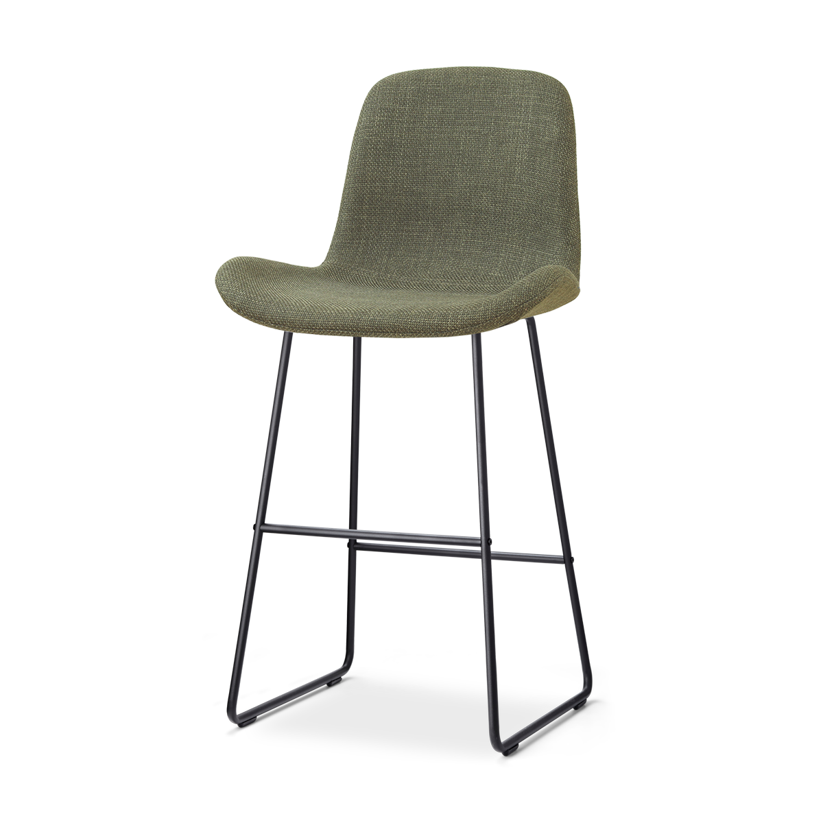 Nolon Nino-Fé Barkruk Forestgroen - Zwart Onderstel - 75 Cm
