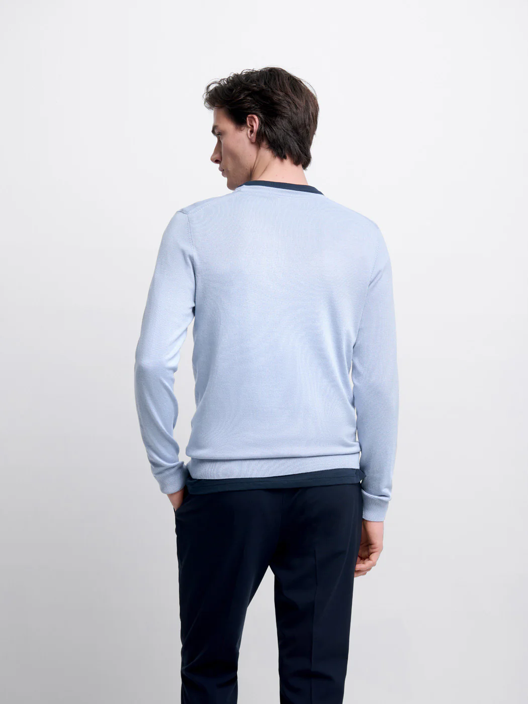 Pull col rond en viscose certifiée