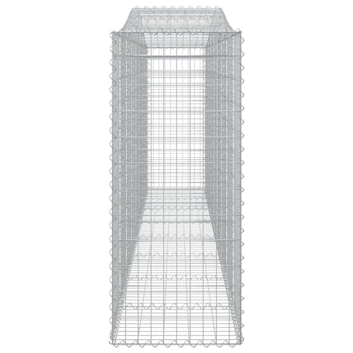 NNEVL Arched Gabion Baskets 3 pcs400x50x120/140 cmGalvanised Iron
