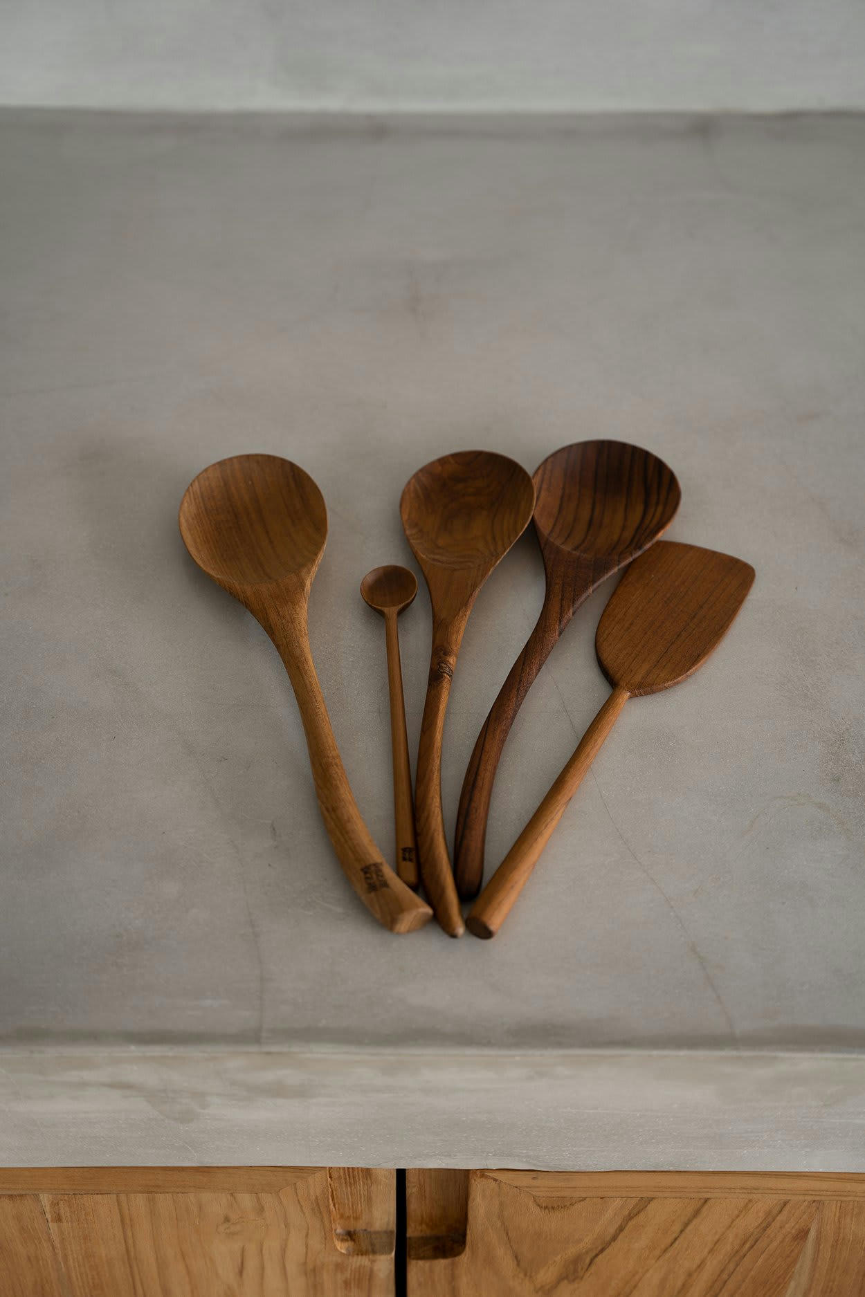 TEAK ROOT - Spatule en bois de teck