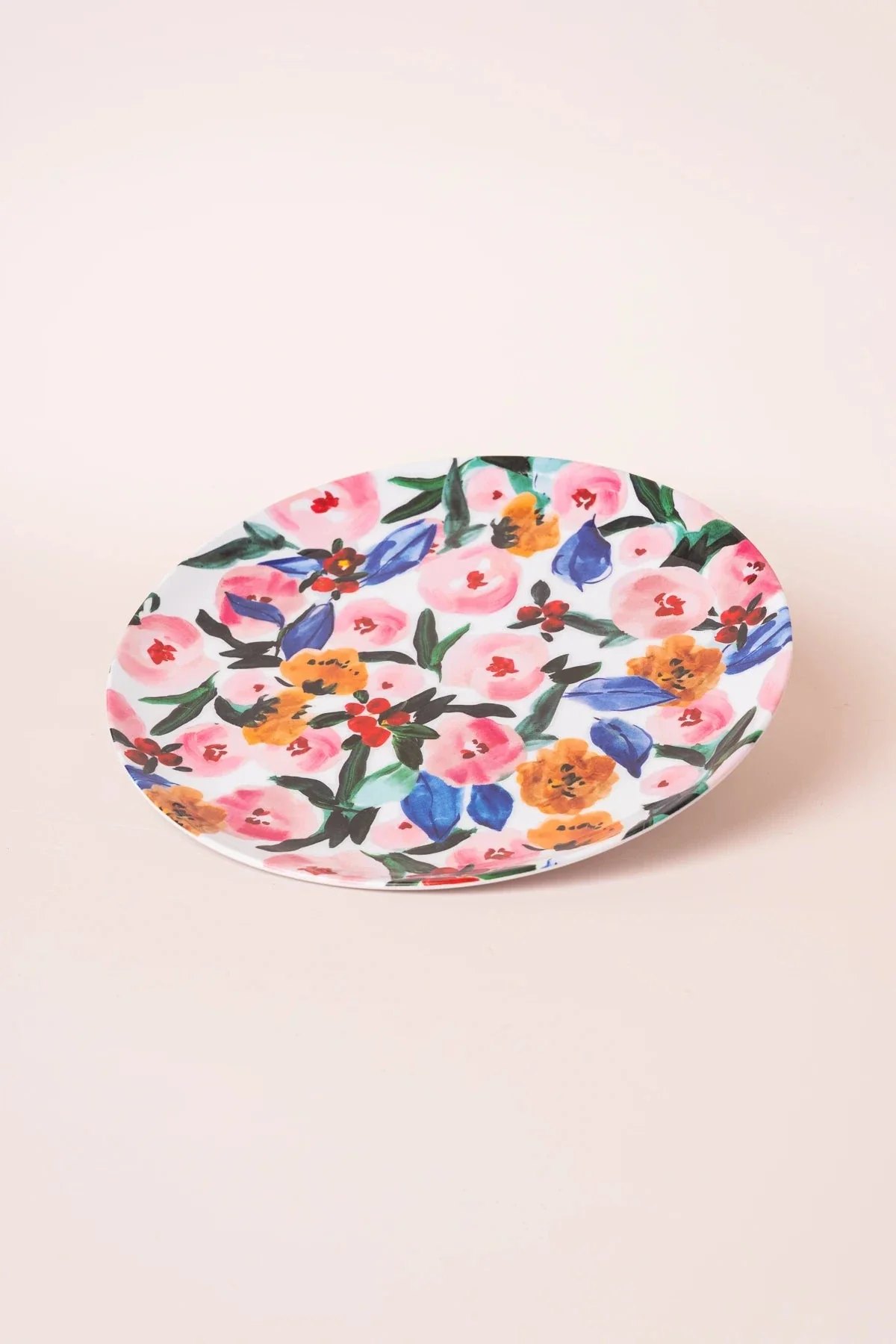 Floral Melamine Salad Plate
