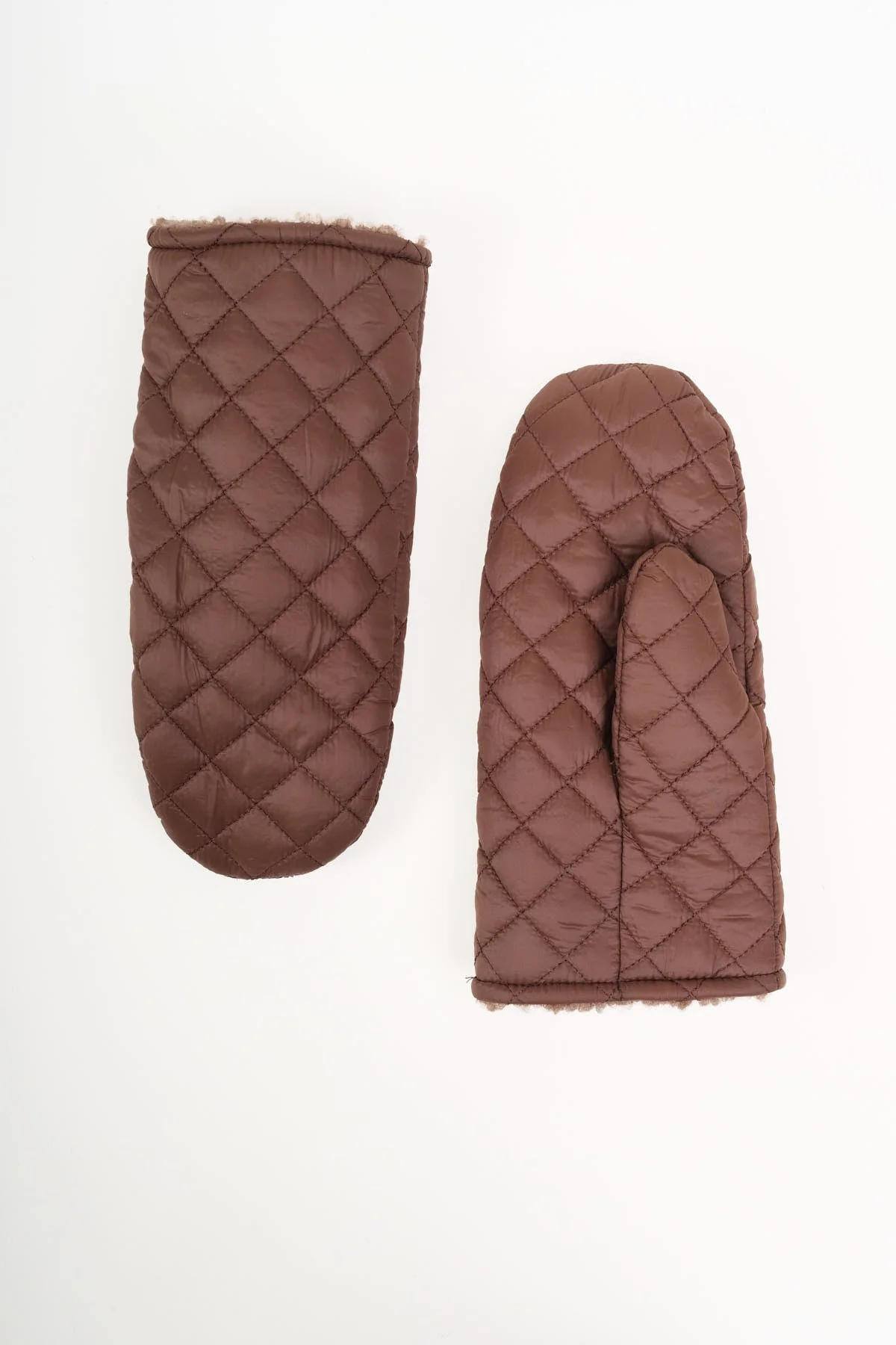 Chocolate Nylon Mittens