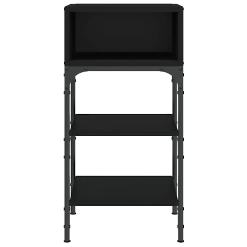 NNEVL Bedside Tables 2 pcs Black 35x34.5x70 cm Engineered Wood