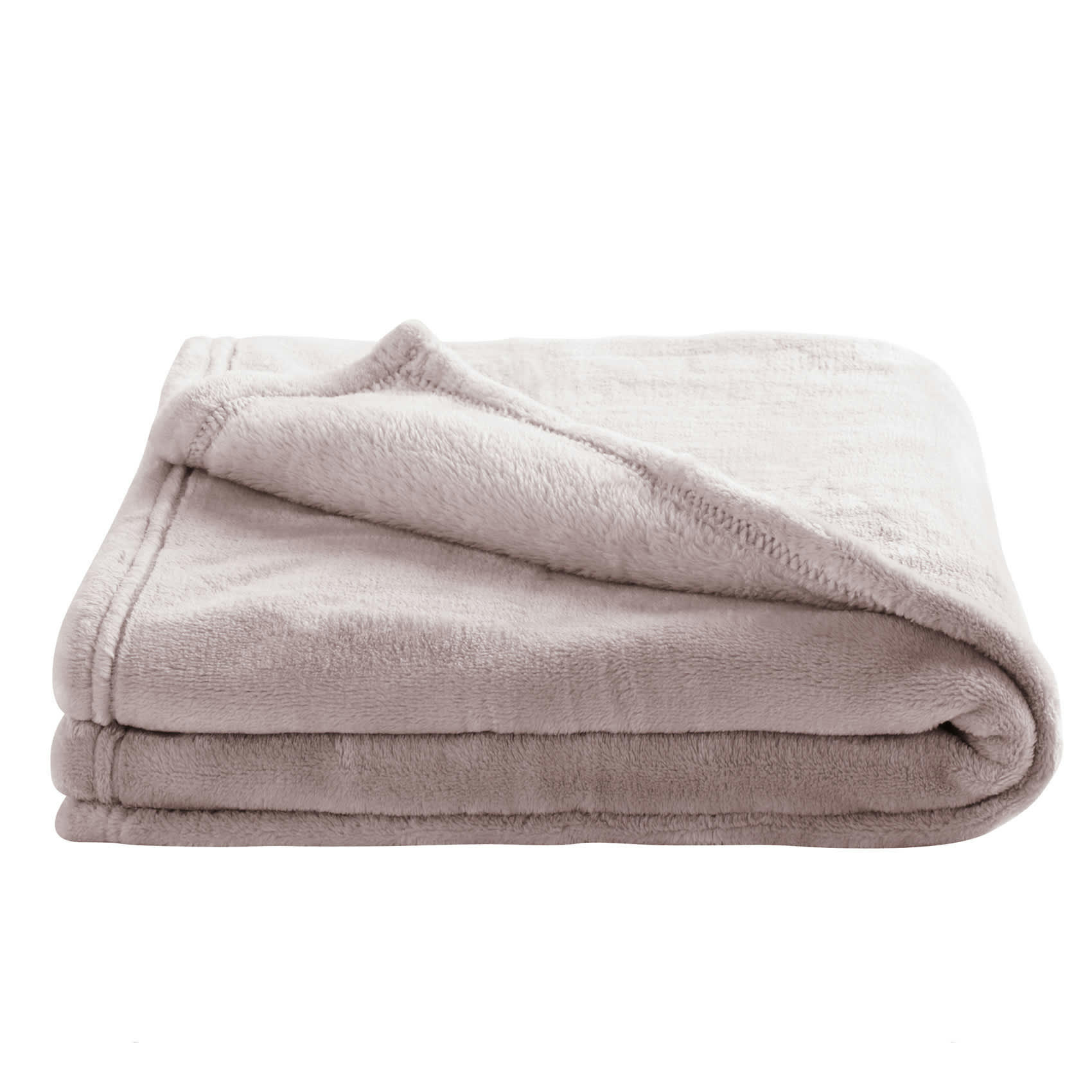 - Couverture enfant en microfibre taupe 100x150 cm