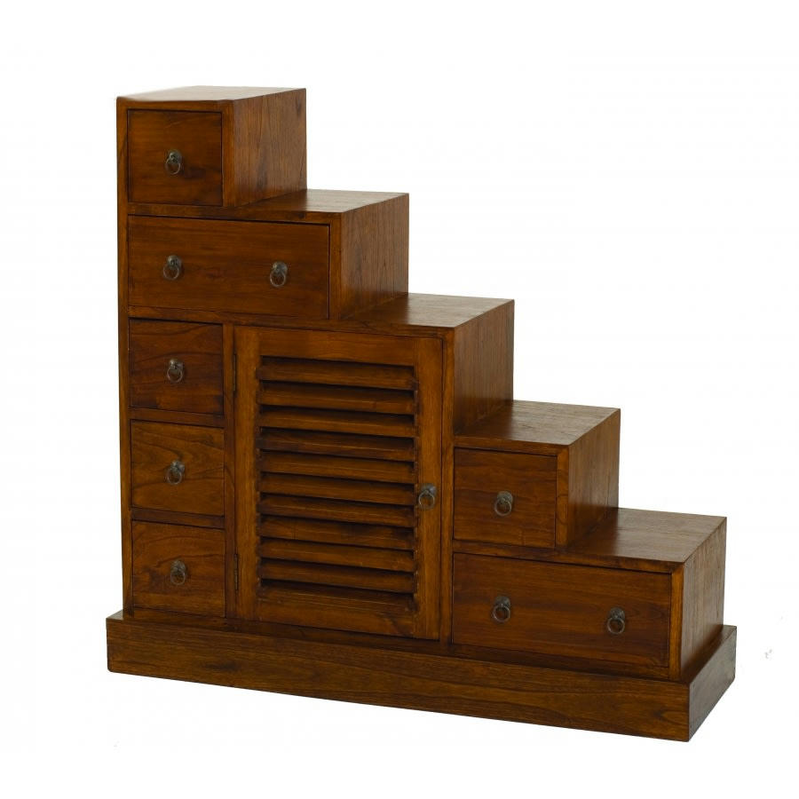 EDEN - Meuble escalier en mindi 105x102cm