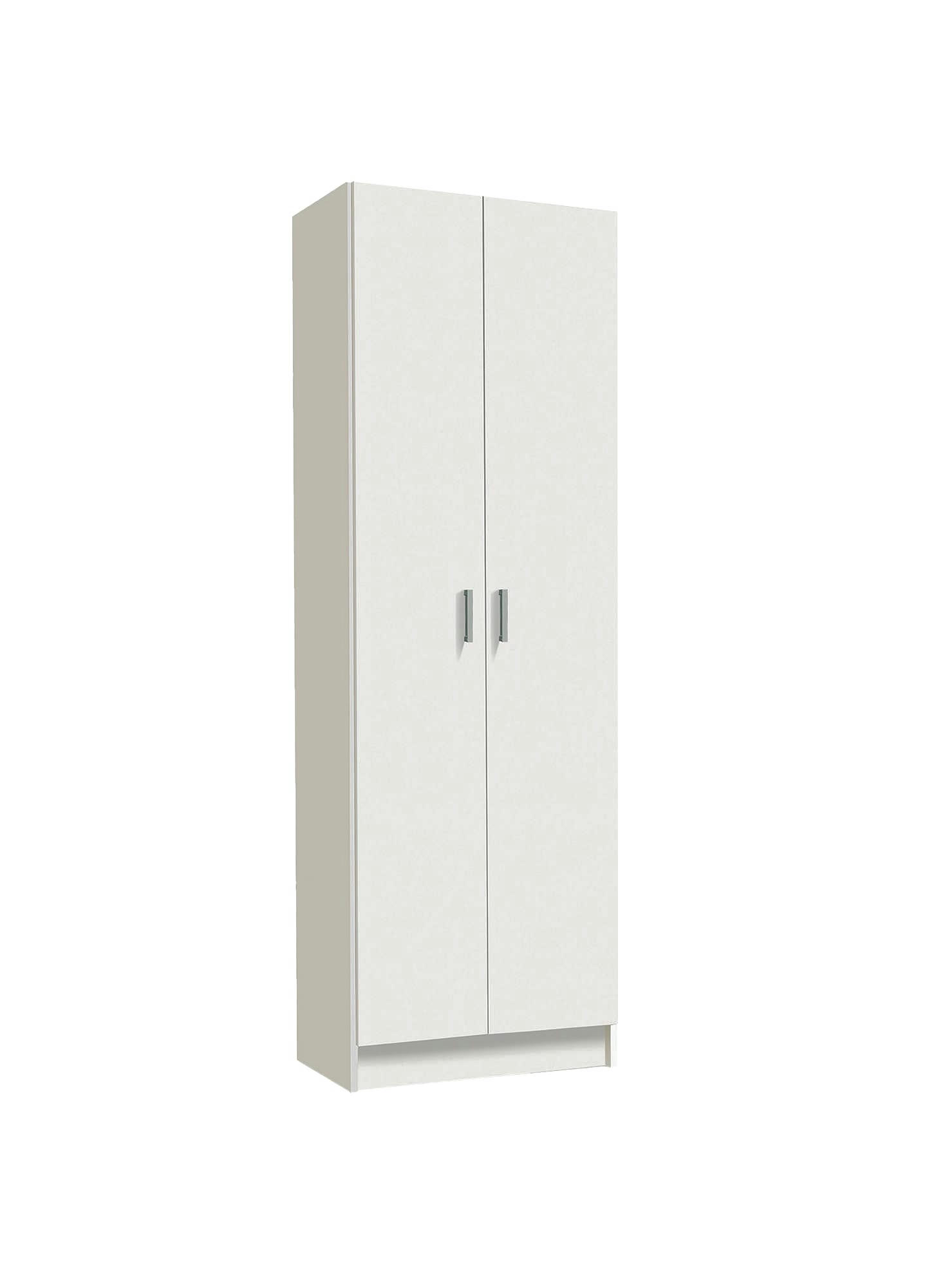 DIMARC - Armoire polyvalente à 2 portes effet bois blanc