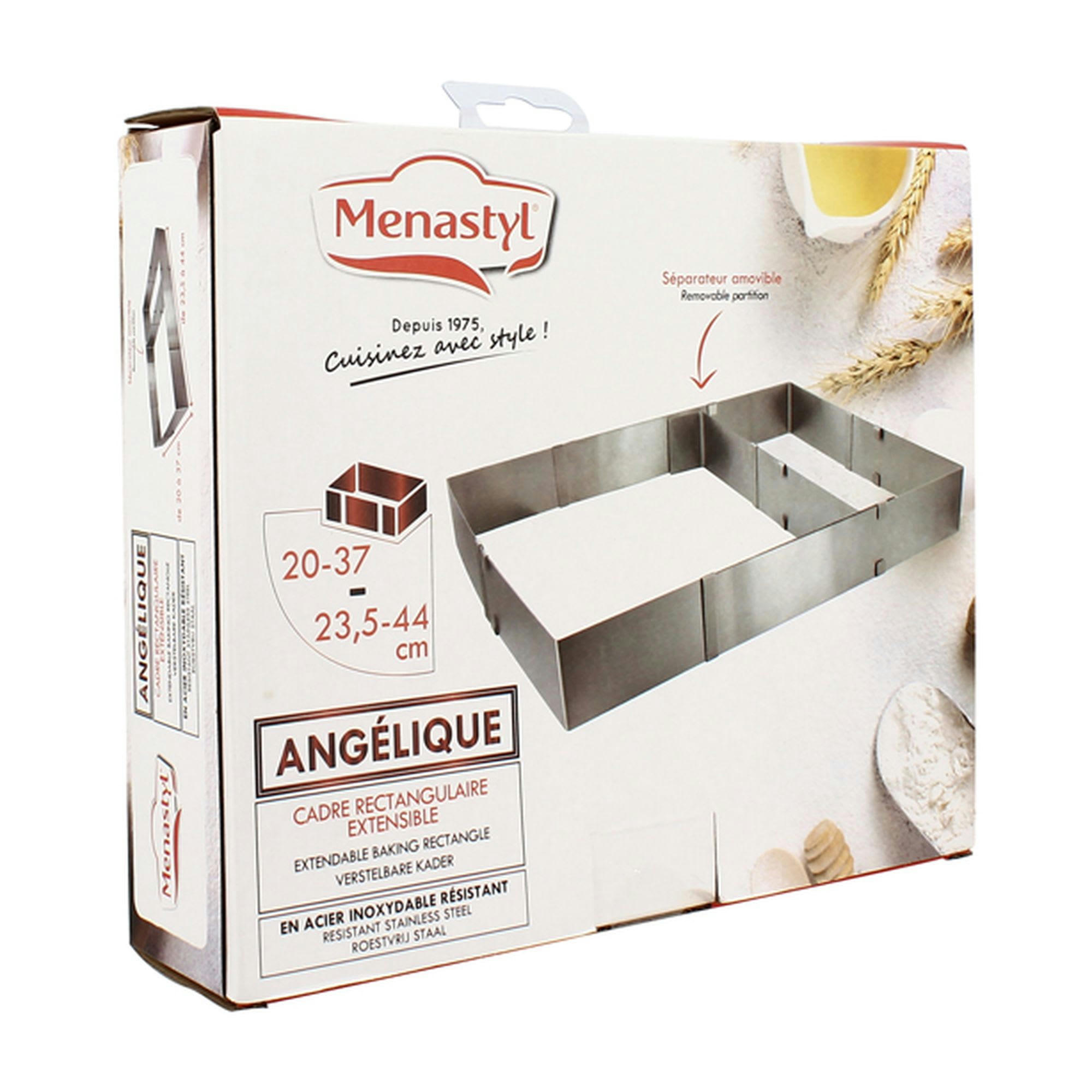 ANGÉLIQUE - Cadre extensible rectangulaire en acier inoxydable