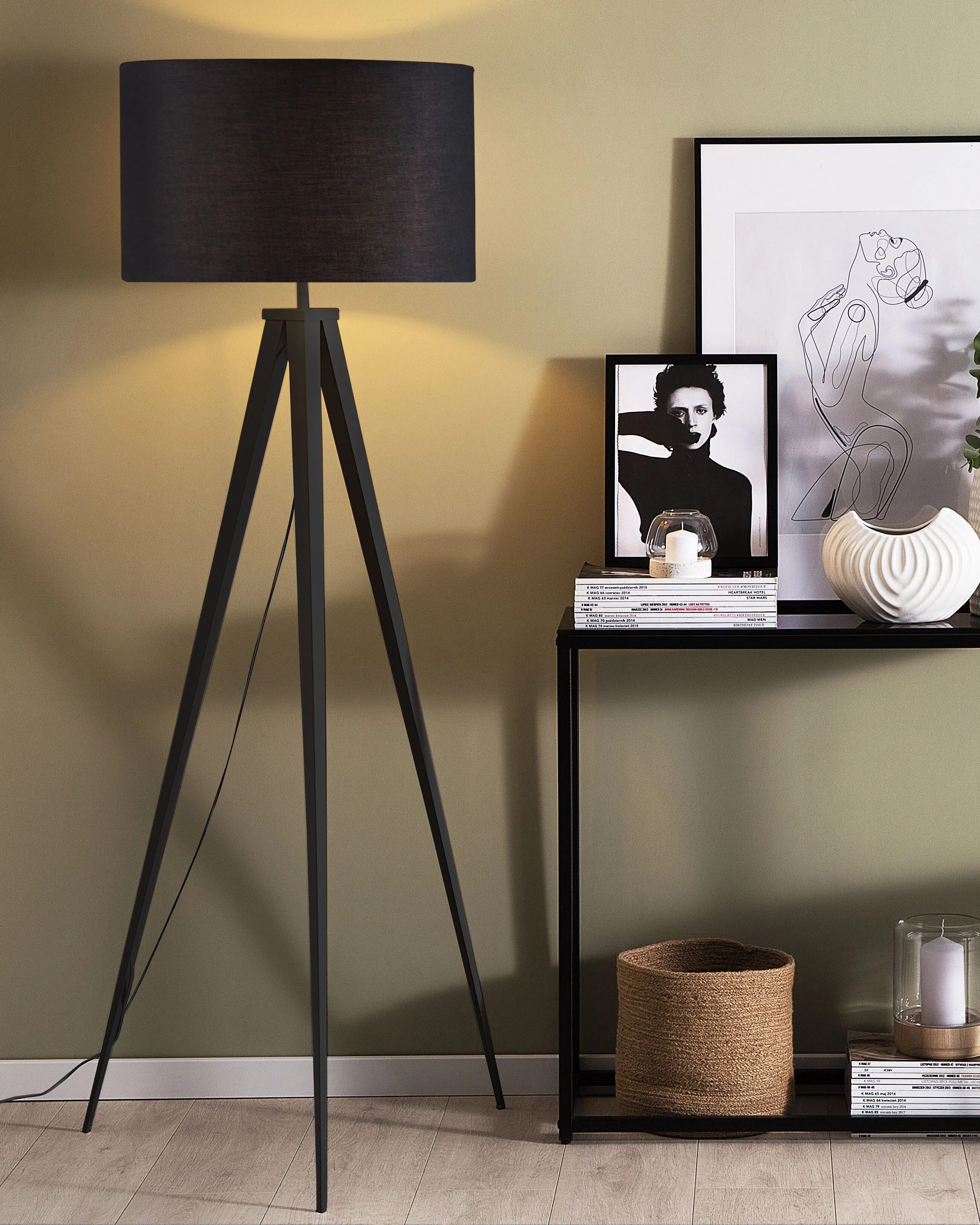Floor Lamp STILETTO Metal Black