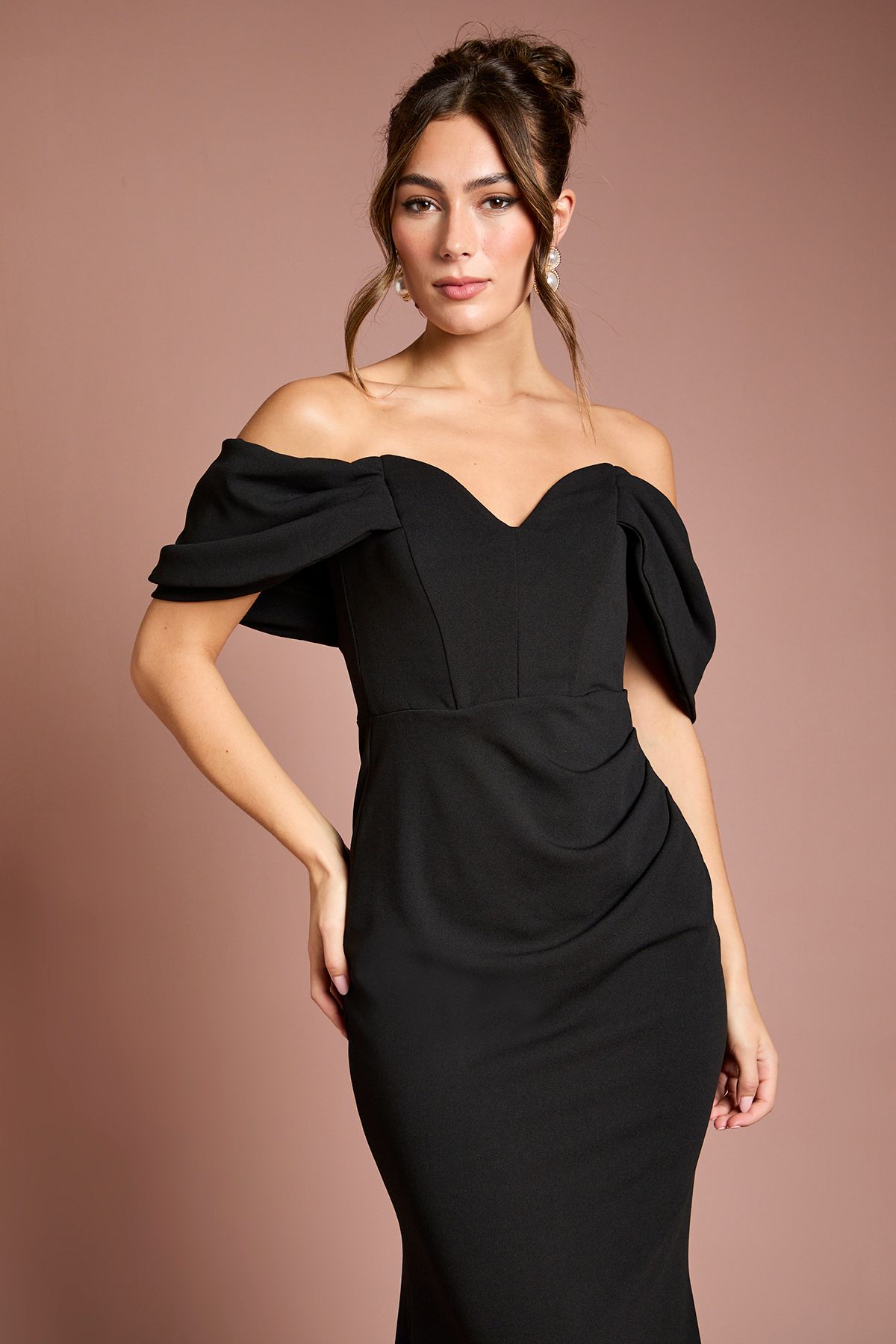 Coast Bardot Stretch Fishtail Maxi Dress