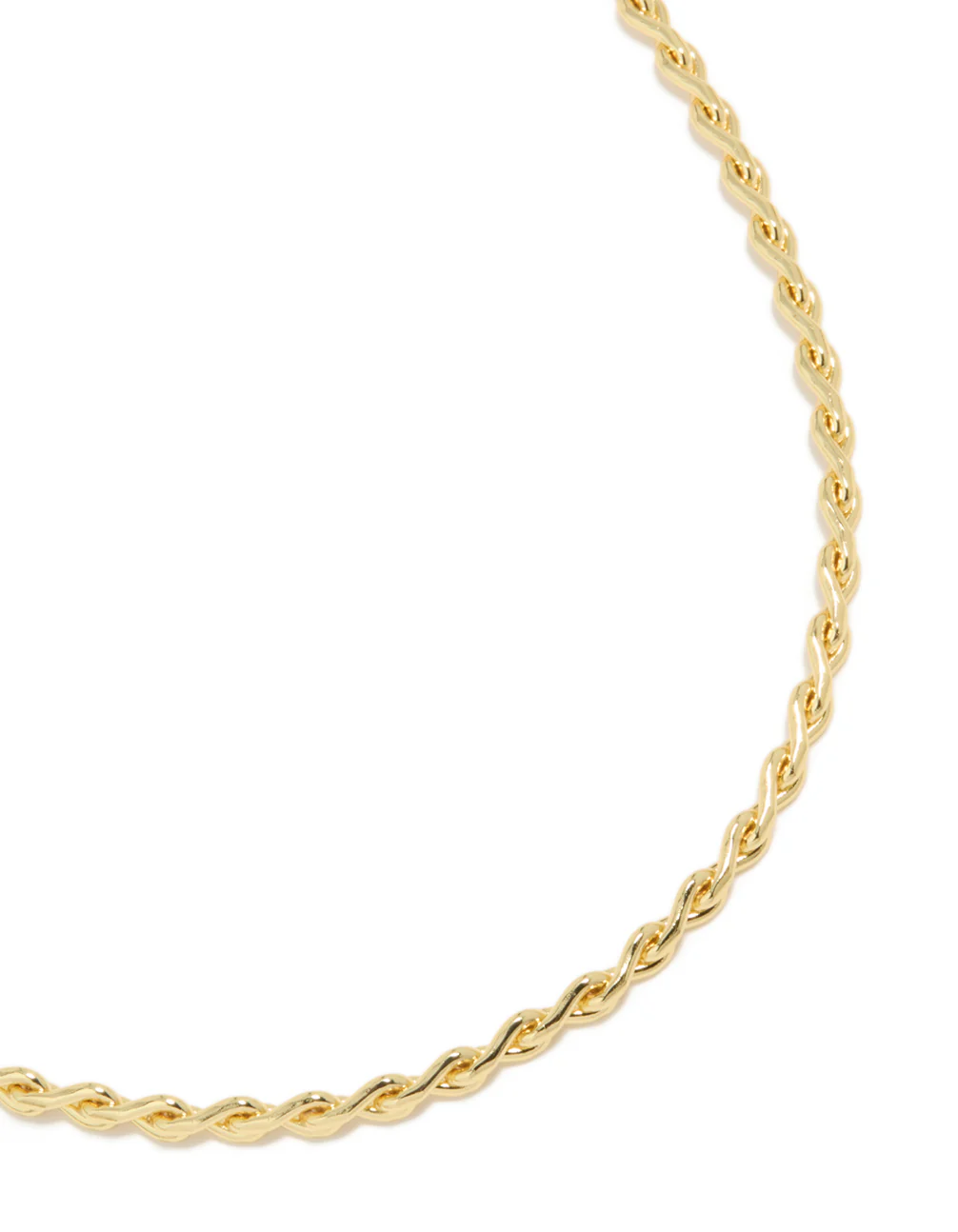 Waterproof Gold Plated Stainless Steel Teardrop Chain Link Necklace