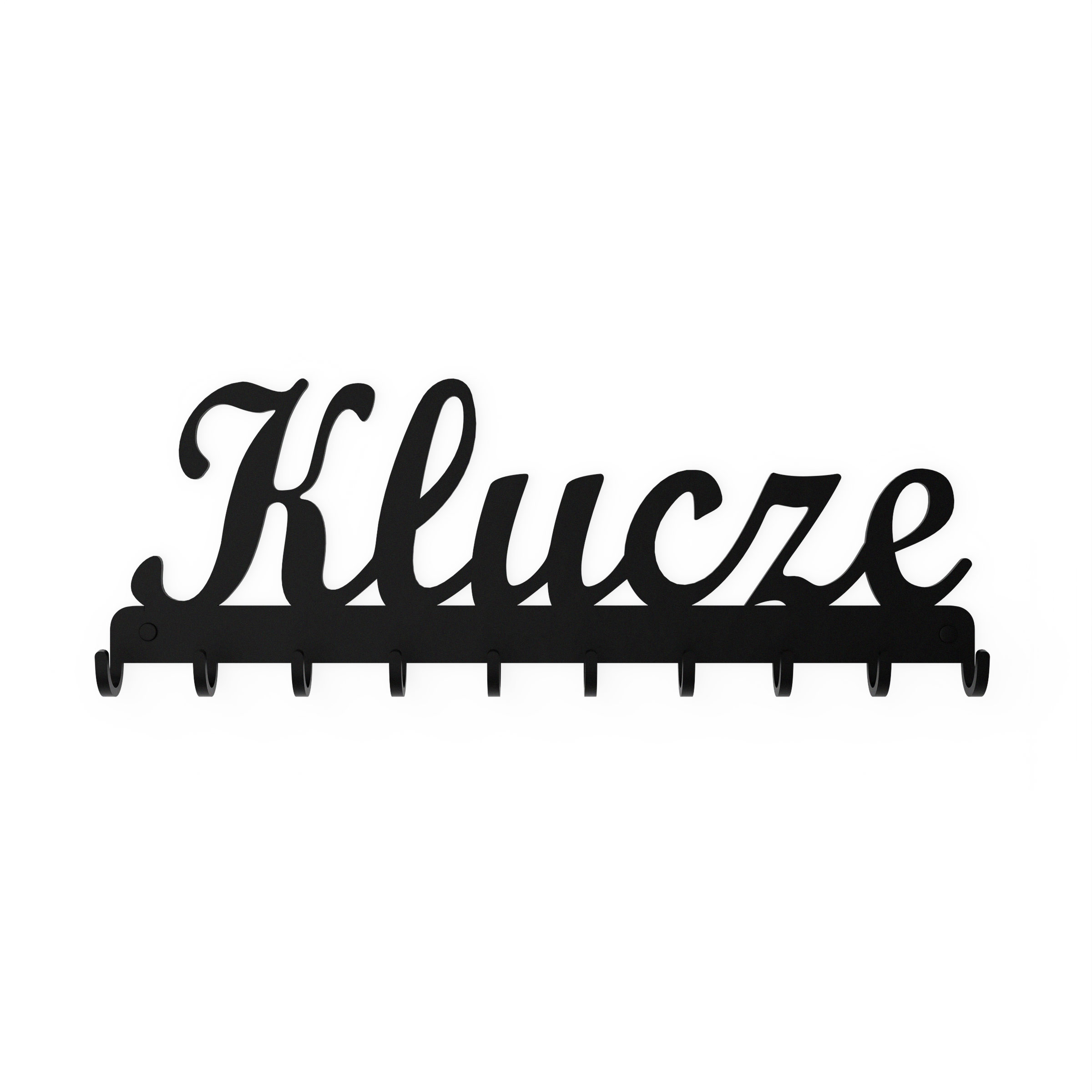 Wieszak „Klucze” na klucze, biżuterie, ozdobny czarna struktura1szt
