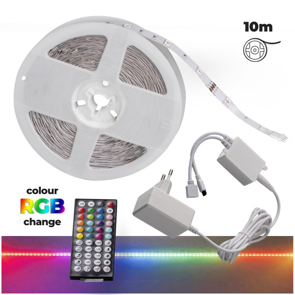 Taśma LED LL LED 10M SET RGB 66812 LightLogic Bluetooth aplikacja pilot 1
