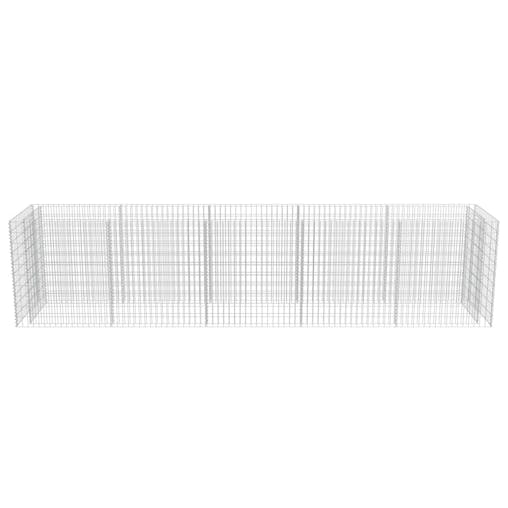 NNEVL Gabion Raised Bed Galvanised Steel 450x90x100 cm