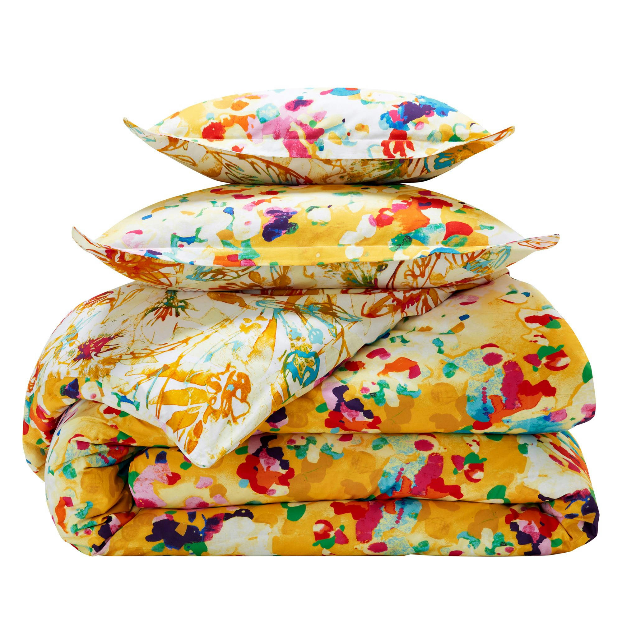 ROMY - Housse de couette 260x240 multicolore en coton