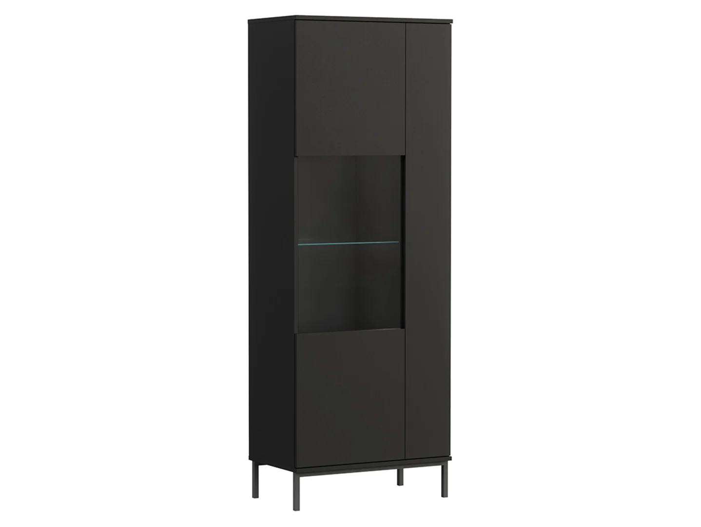 Witryna Querty 70 cm z 2 drzwiami czarna