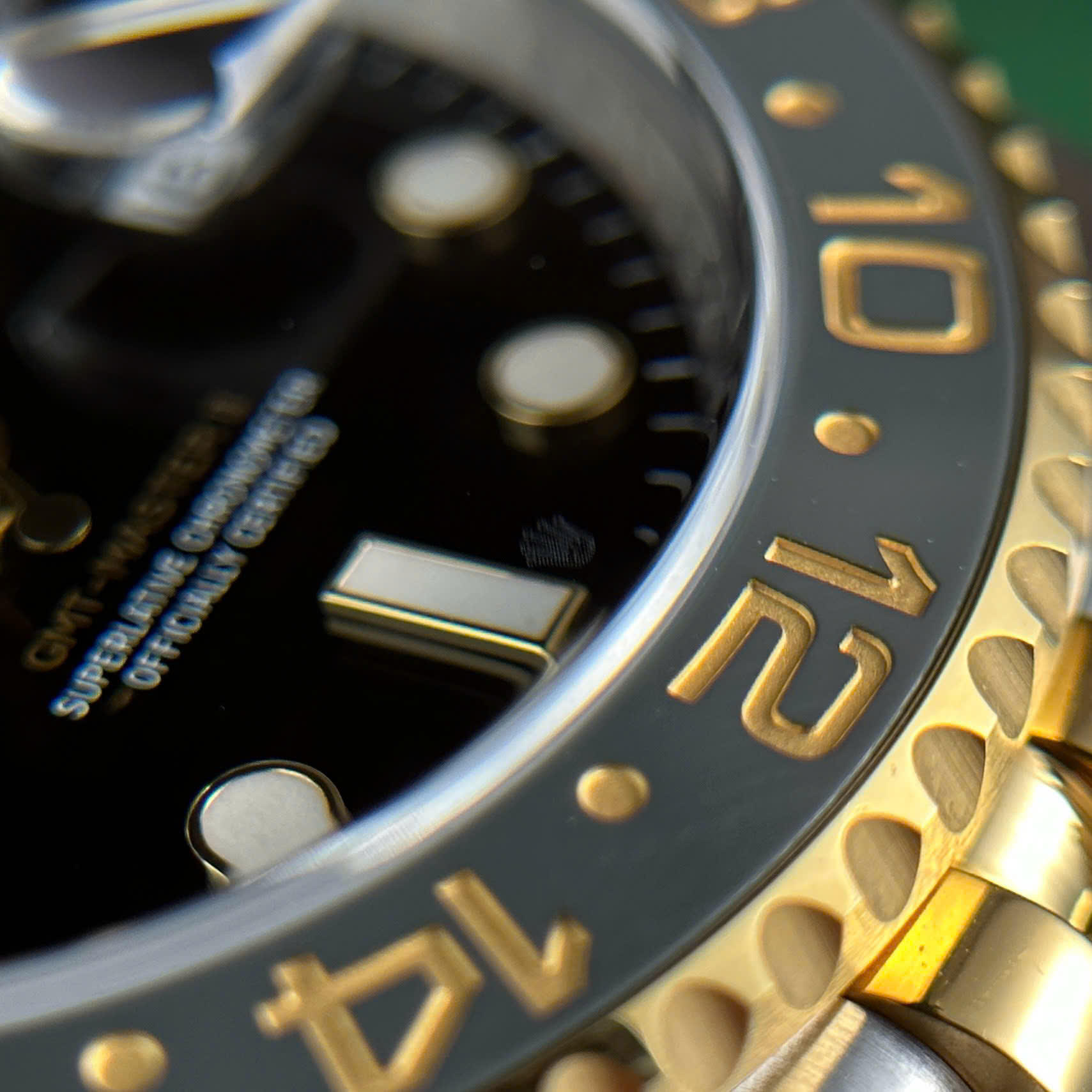 Rolex GMT-Master II 126713GRNR SS/YG Plated Black Dial 40mm Jub Super Clone