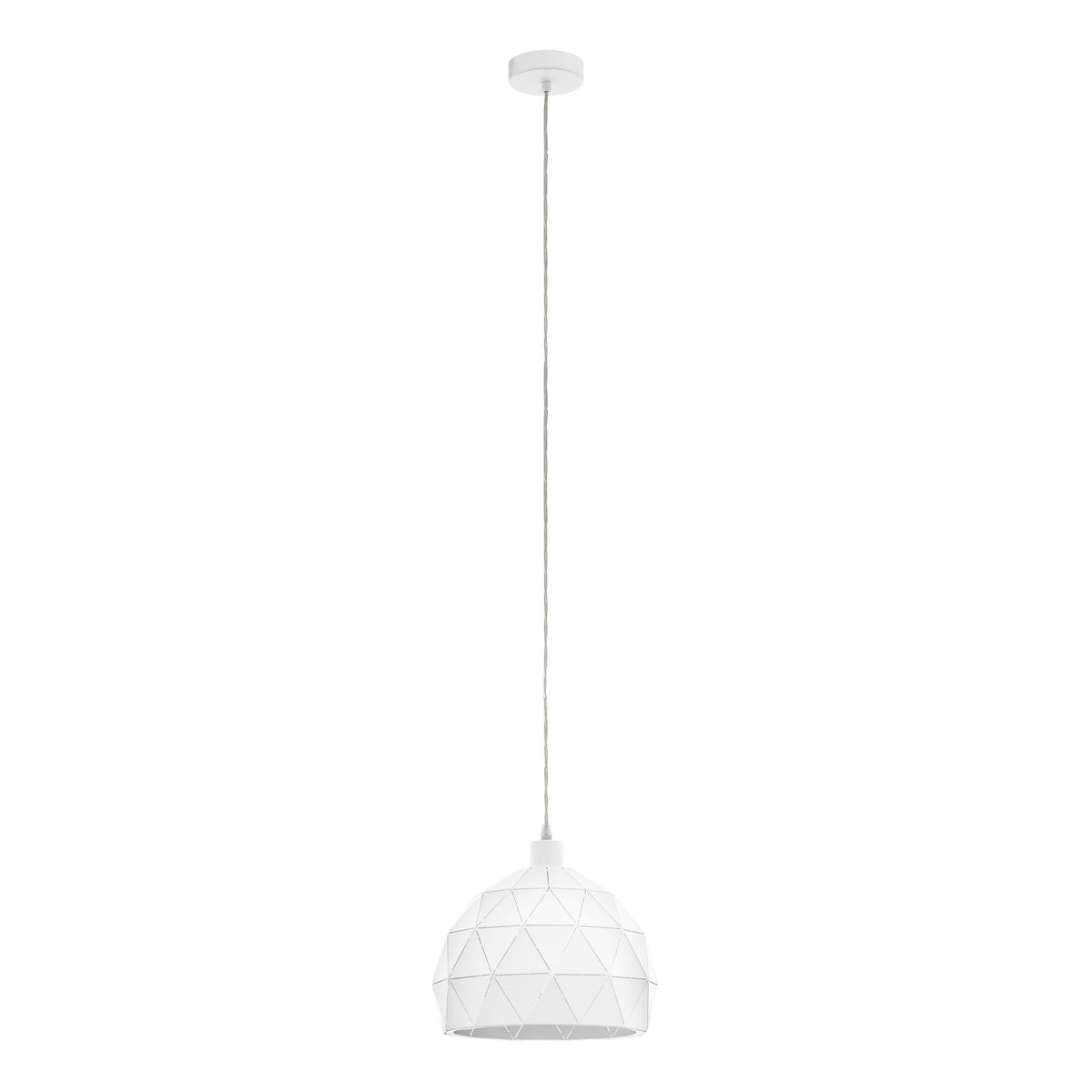 EGLO hanglamp Roccaforte - e27 - ø 30 cm - wit