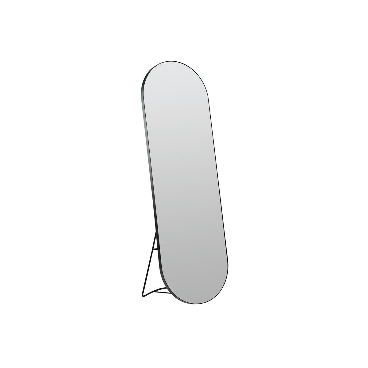 LIVING - Miroir mural ou à poser en fer noir H170cm