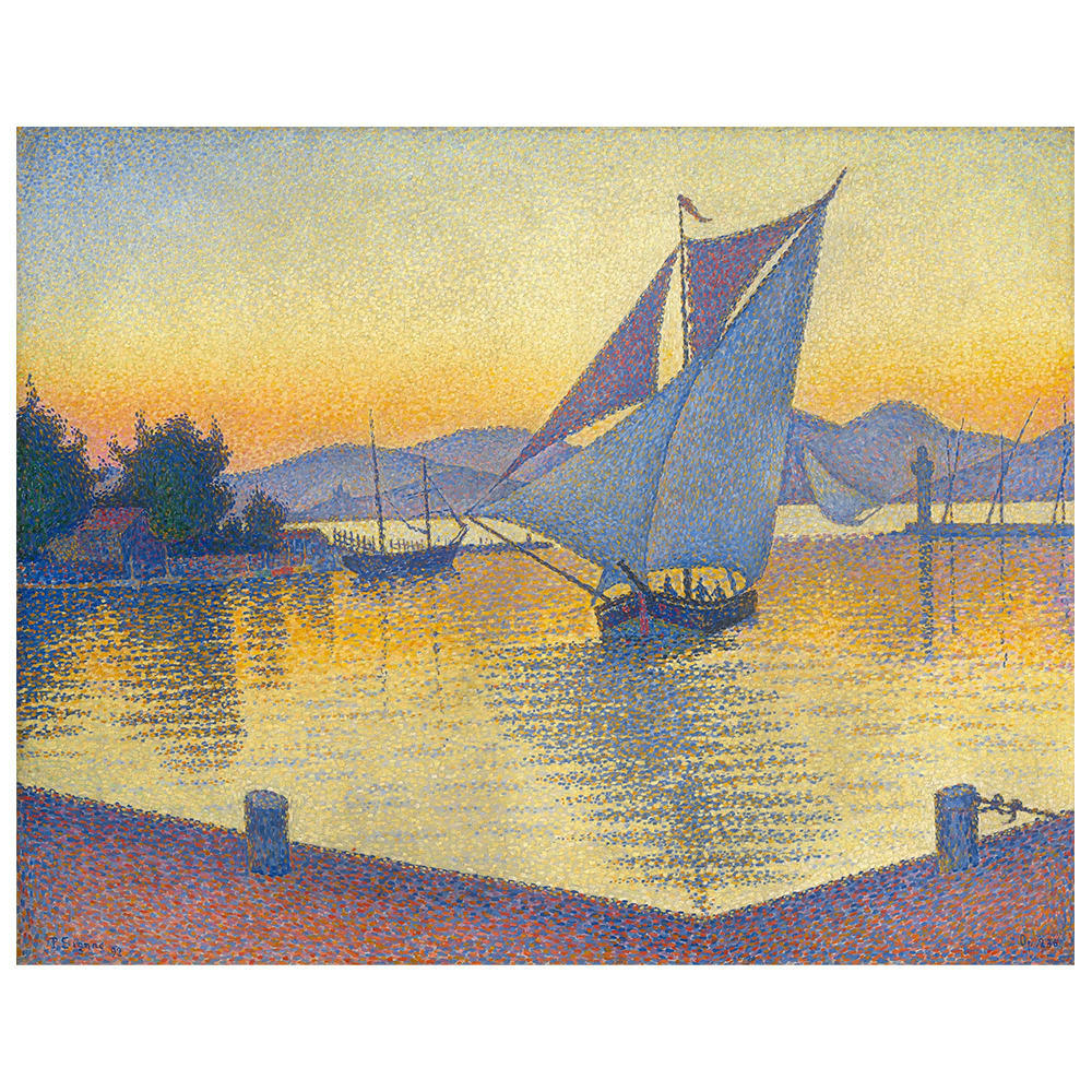 - Tableau - Le Coucher Du Soleil - Paul Signac 50x60cm