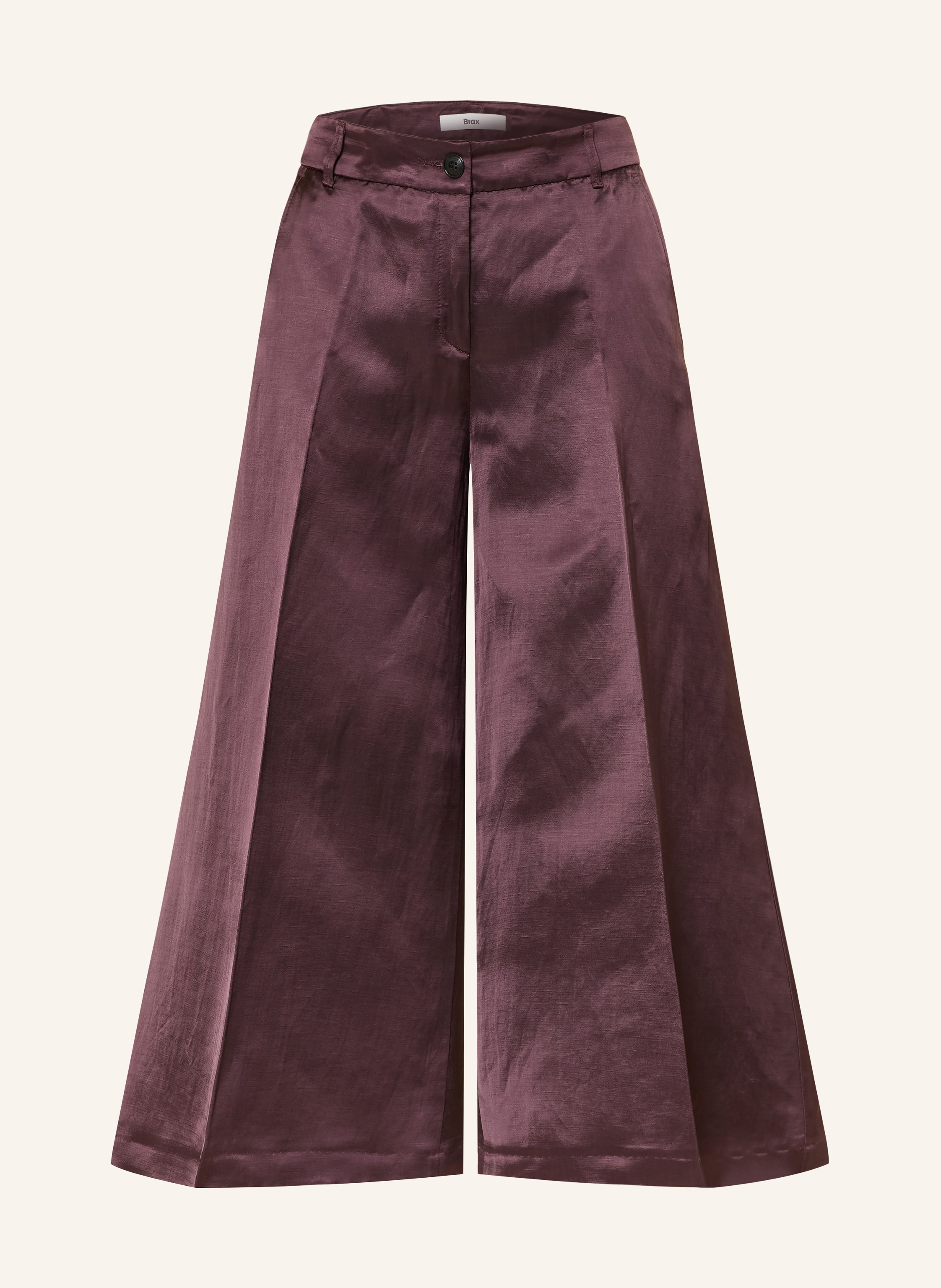 BRAX Culotte MELLI S aus Satin mit Leinen