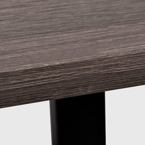 NNEVL Desk with 2 Shelves Grey and Oak